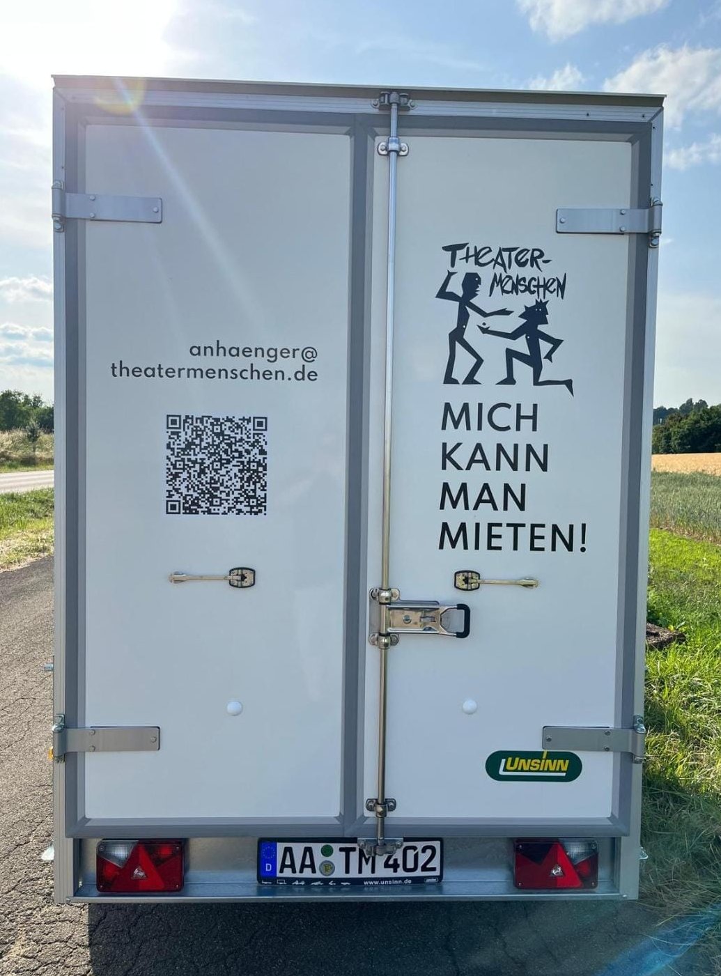 Hinteransicht Kühlanhänger